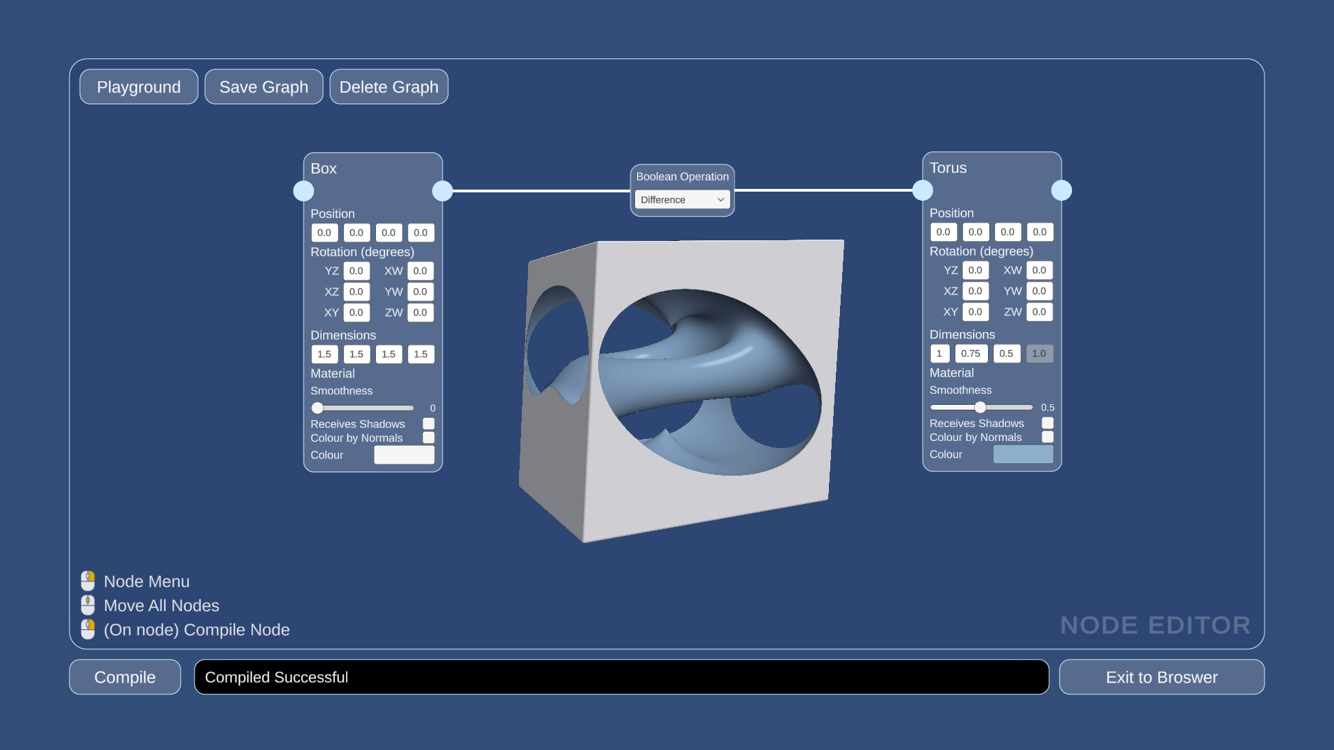 node editor torus